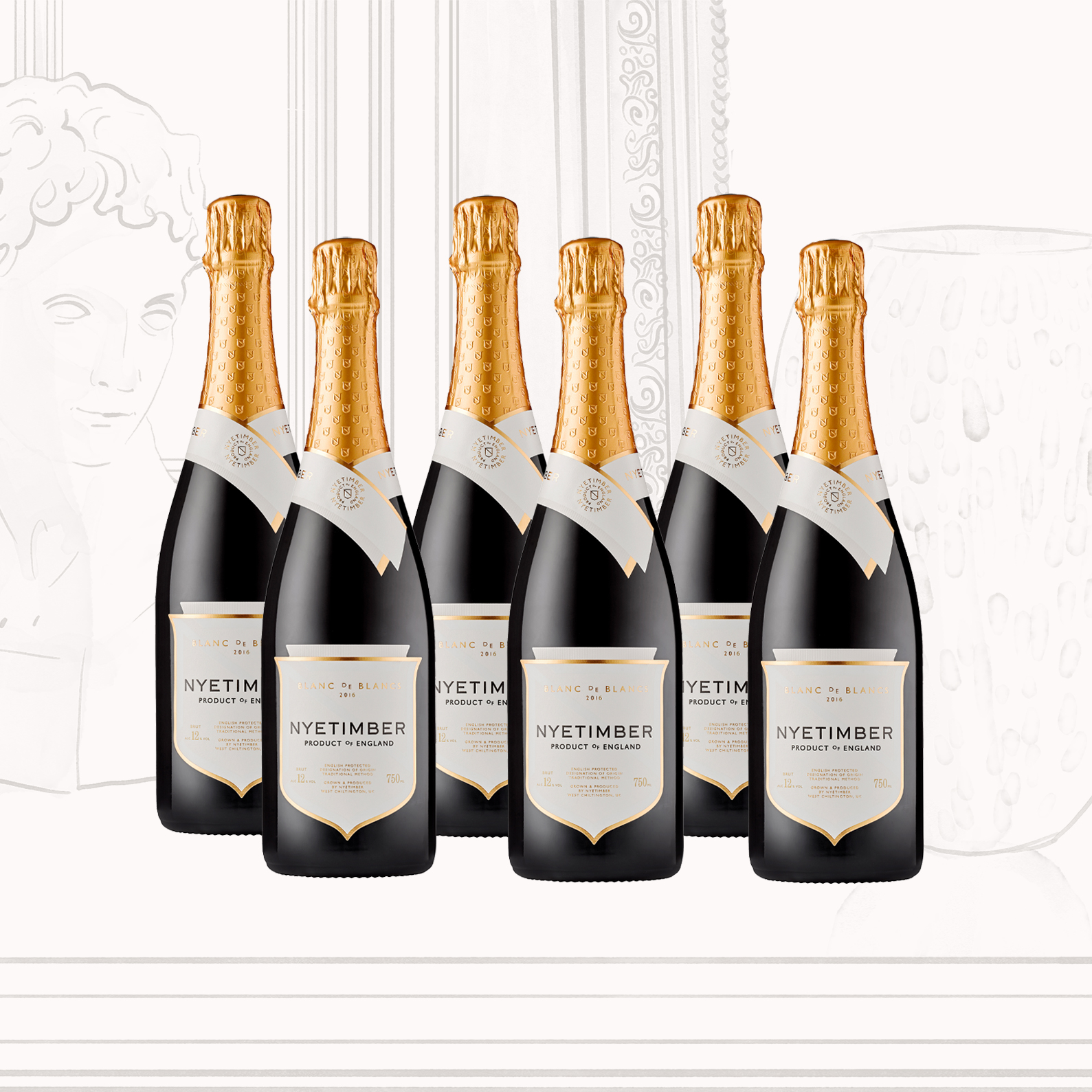 Blanc de Blancs 2016 Sparkling Wine - Case of 6 | Nyetimber
