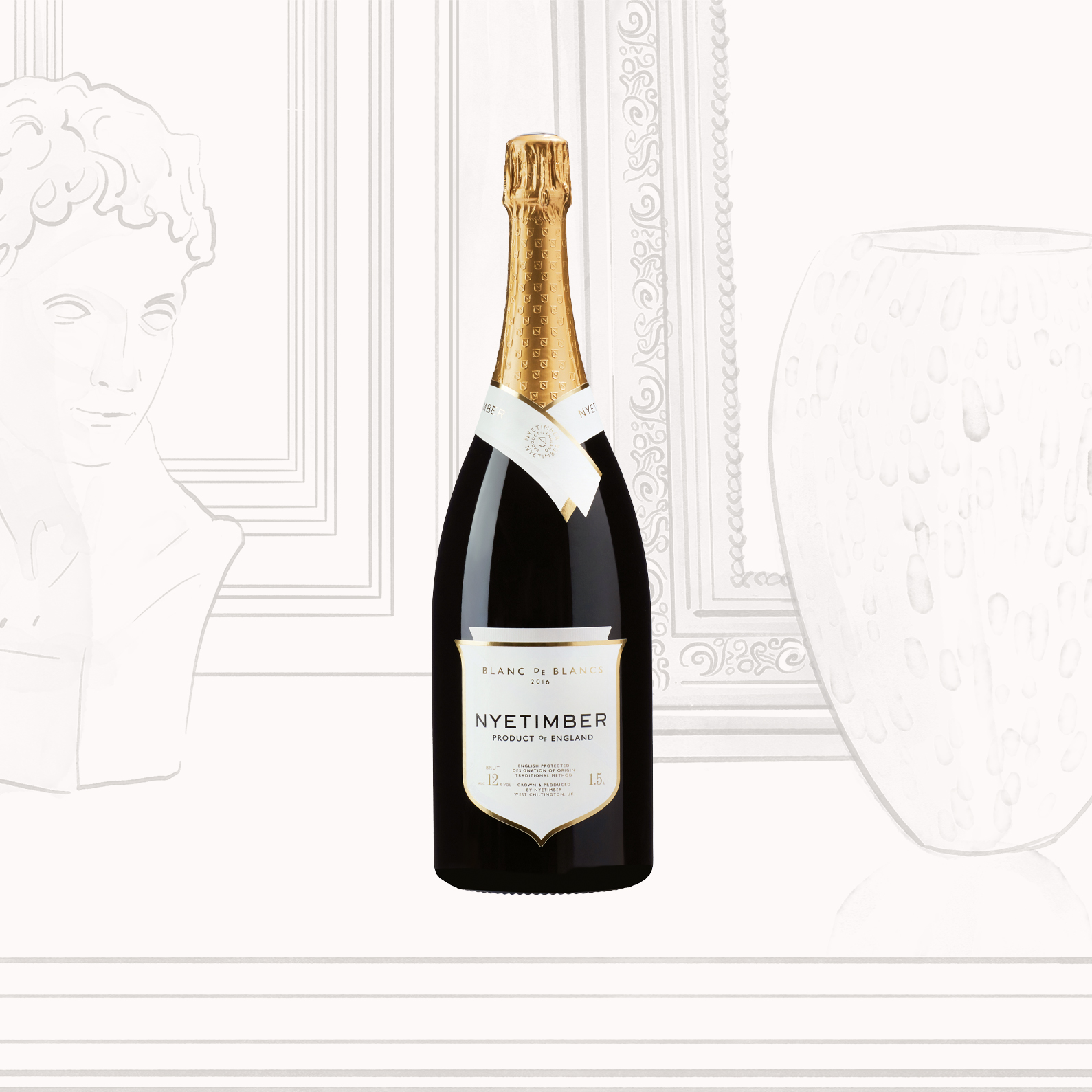 Nyetimber 2016 スパークリングワイン 750ml Blanc de Blancs Magnum Sparkling Wine | Nyetimber