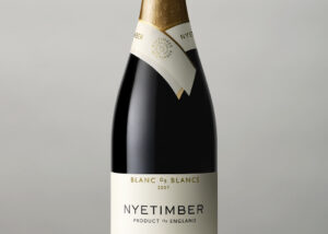 close up of wine bottle and the label