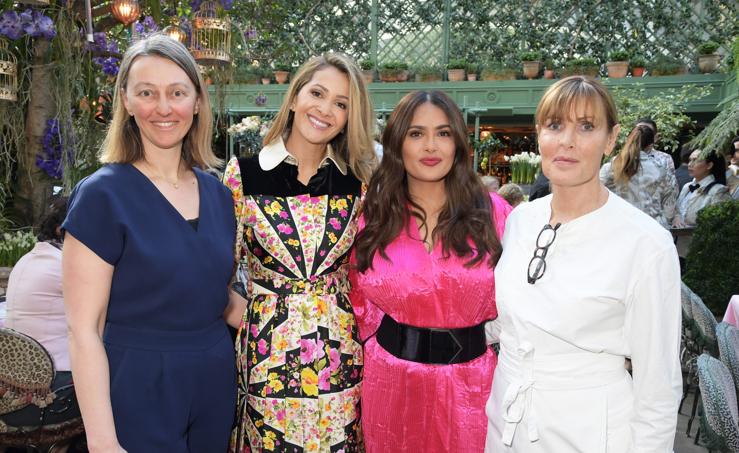 International Women’s Day for The Caring Foundation At Annabel’s  With Salma Hayek