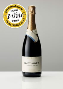 bottle of wine against a plain background