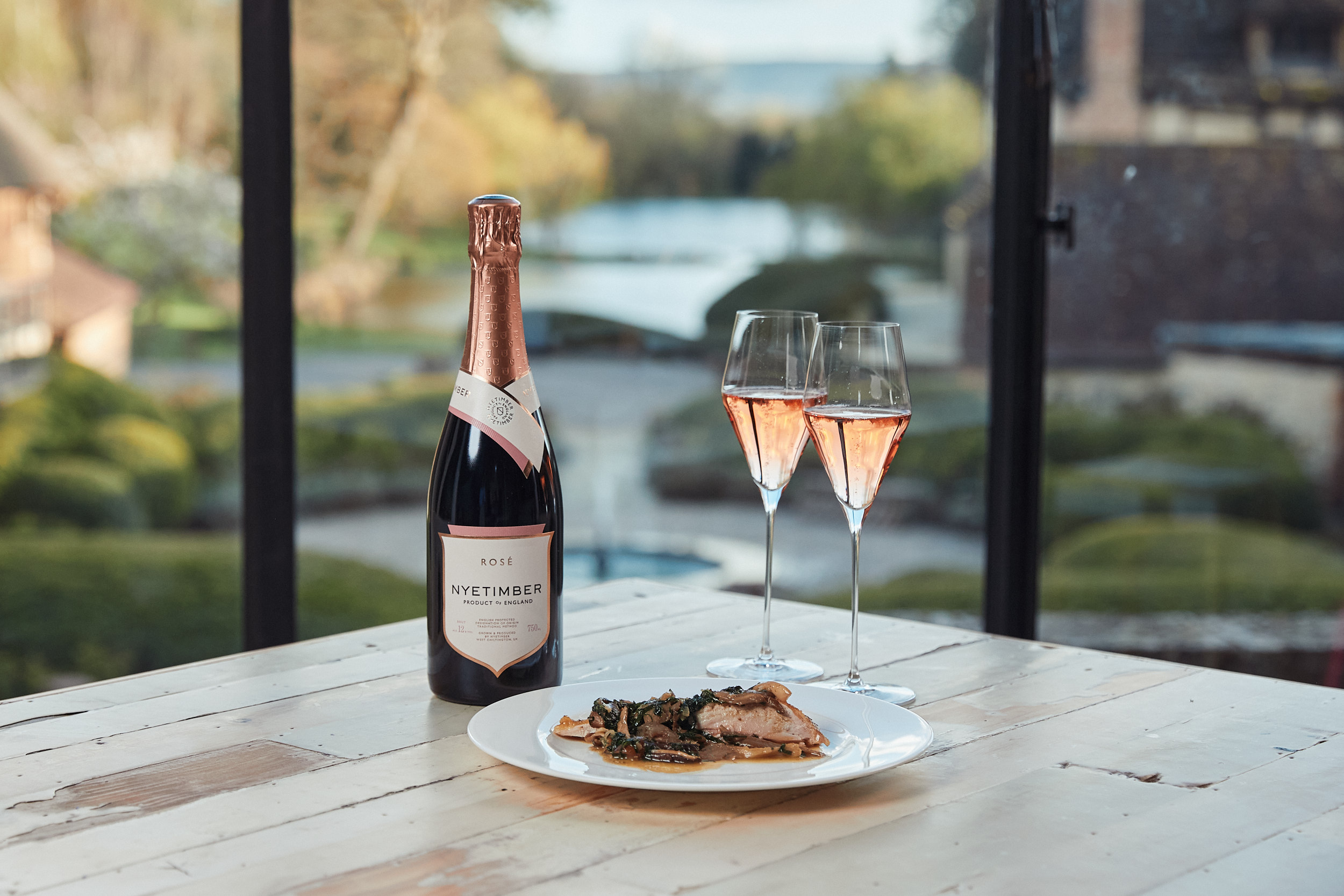 Sparkling Pairings with Steven Edwards: Crown-Roasted Guinea Fowl with Wild Garlic & Sautéed Wild Mushrooms